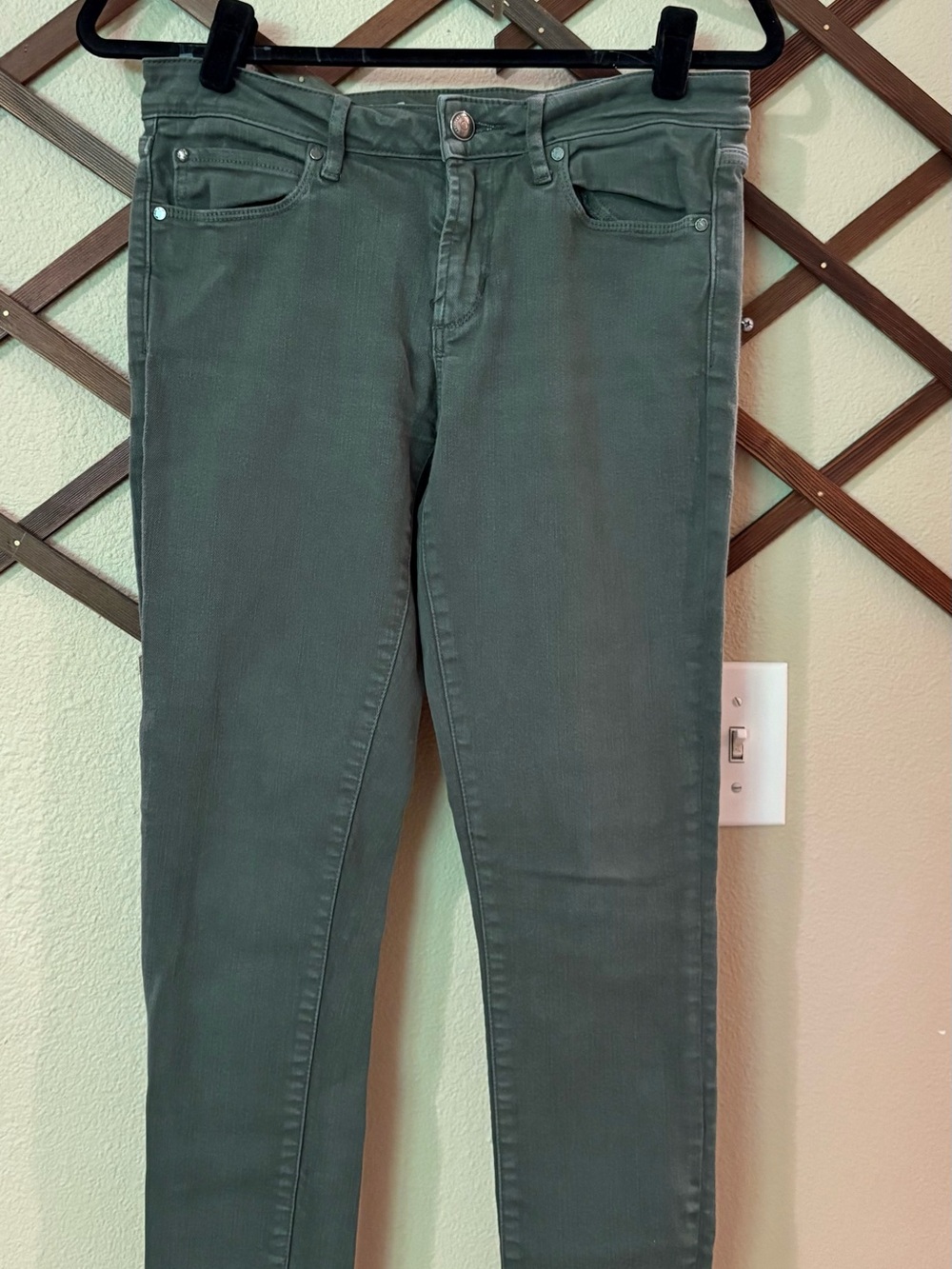 Articles Of Society Olive Green Skinny Jeans